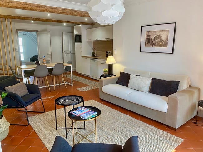 Salon Appartement Location vacances minimaliste